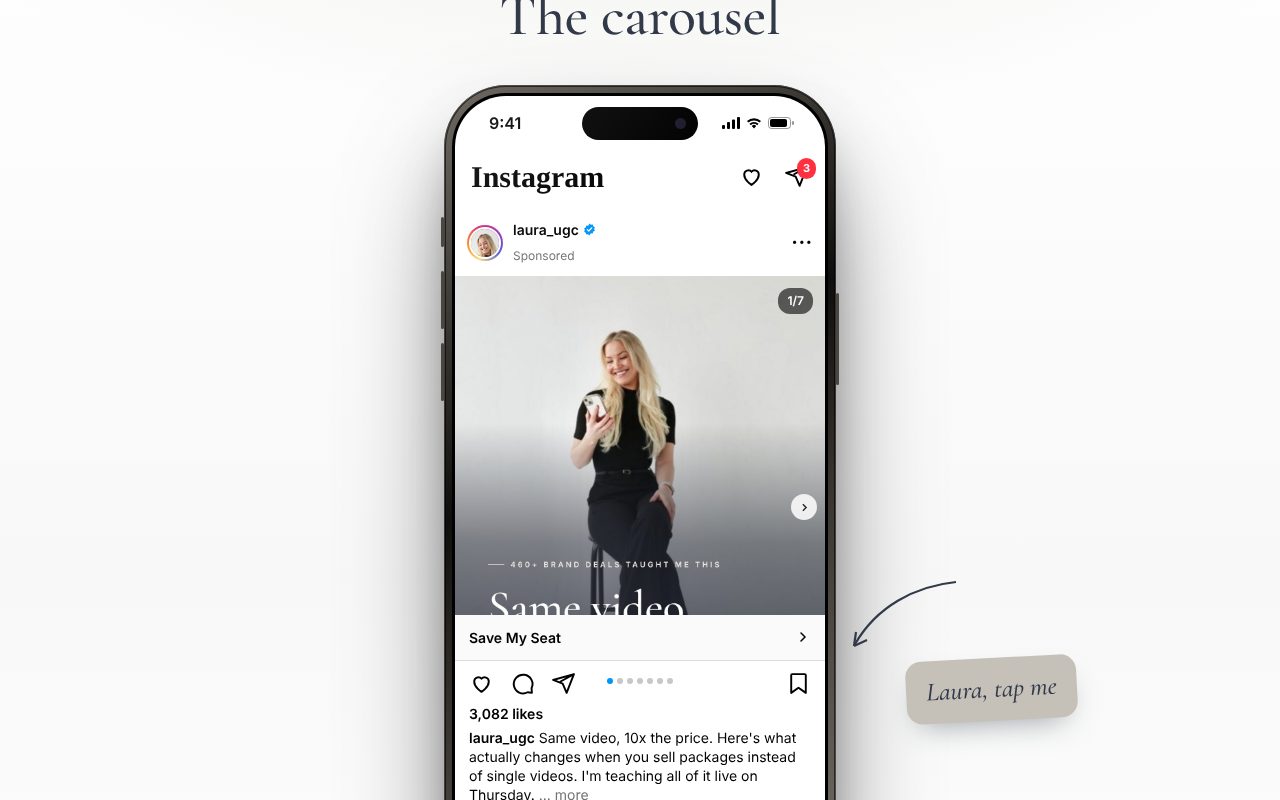 Carousel preview