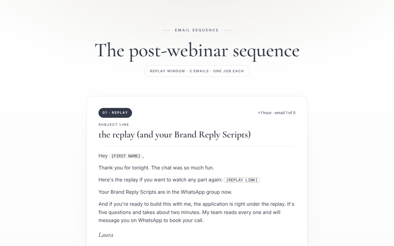 Post-webinar preview